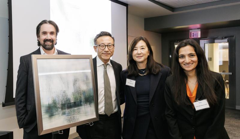 Lenticular print presented to Joe and Clara at the opening celebration.
