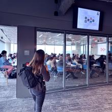 WTI Inspiring Speaker Series talk in the 11th floor workshop during the Spring semester. 