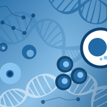 News header graphic representing AI-driven cellular biology