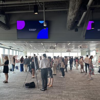 WTI Undergraduate Poster Symposium in the workshop at 100 College