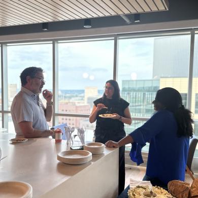 Postdoc welcome reception, Wu Tsai Institute